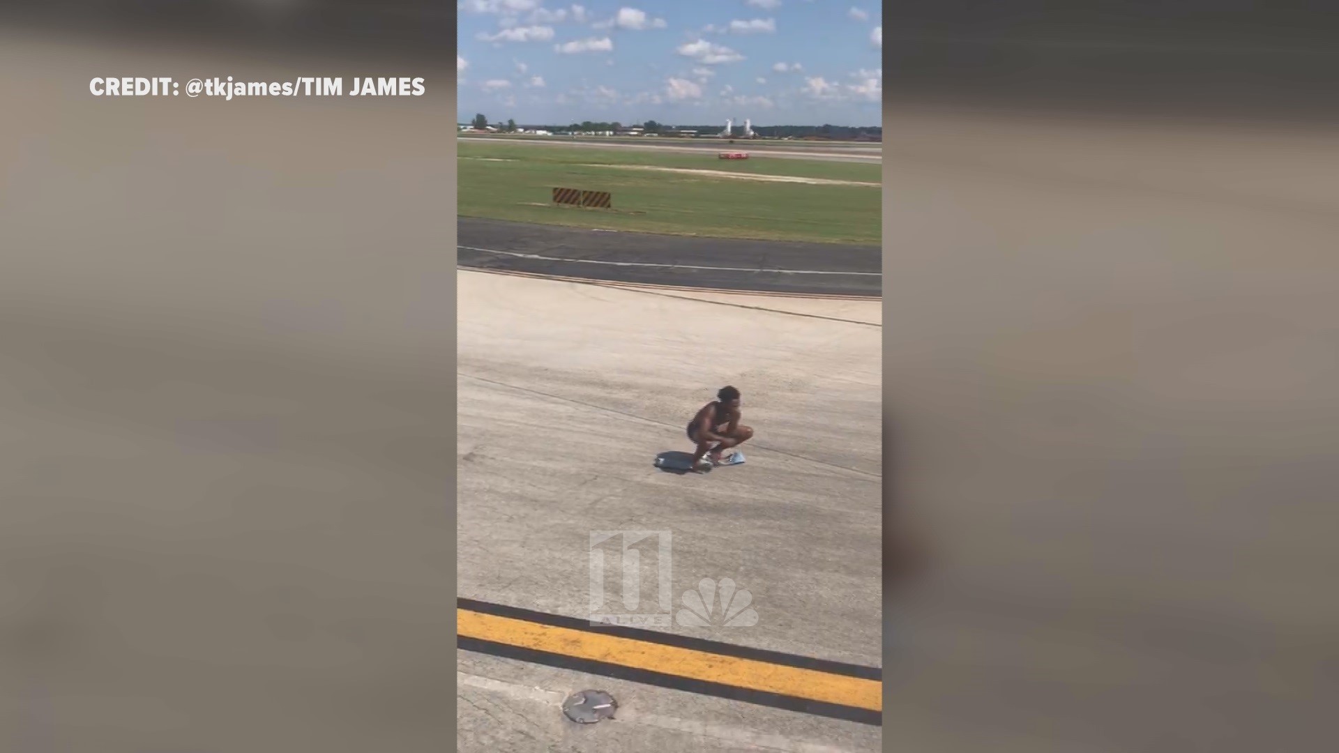 Delta Flight Interrupted After Half Naked Man Runs Onto Atlanta Airport