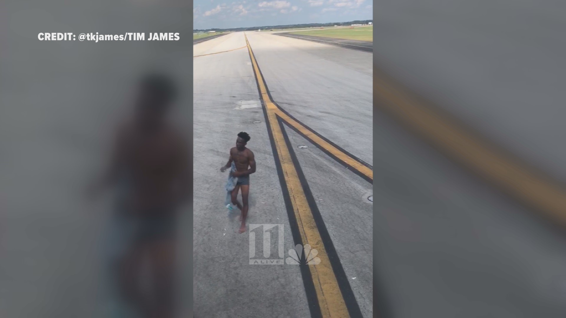 Delta Flight Interrupted After Half Naked Man Runs Onto Atlanta Airport