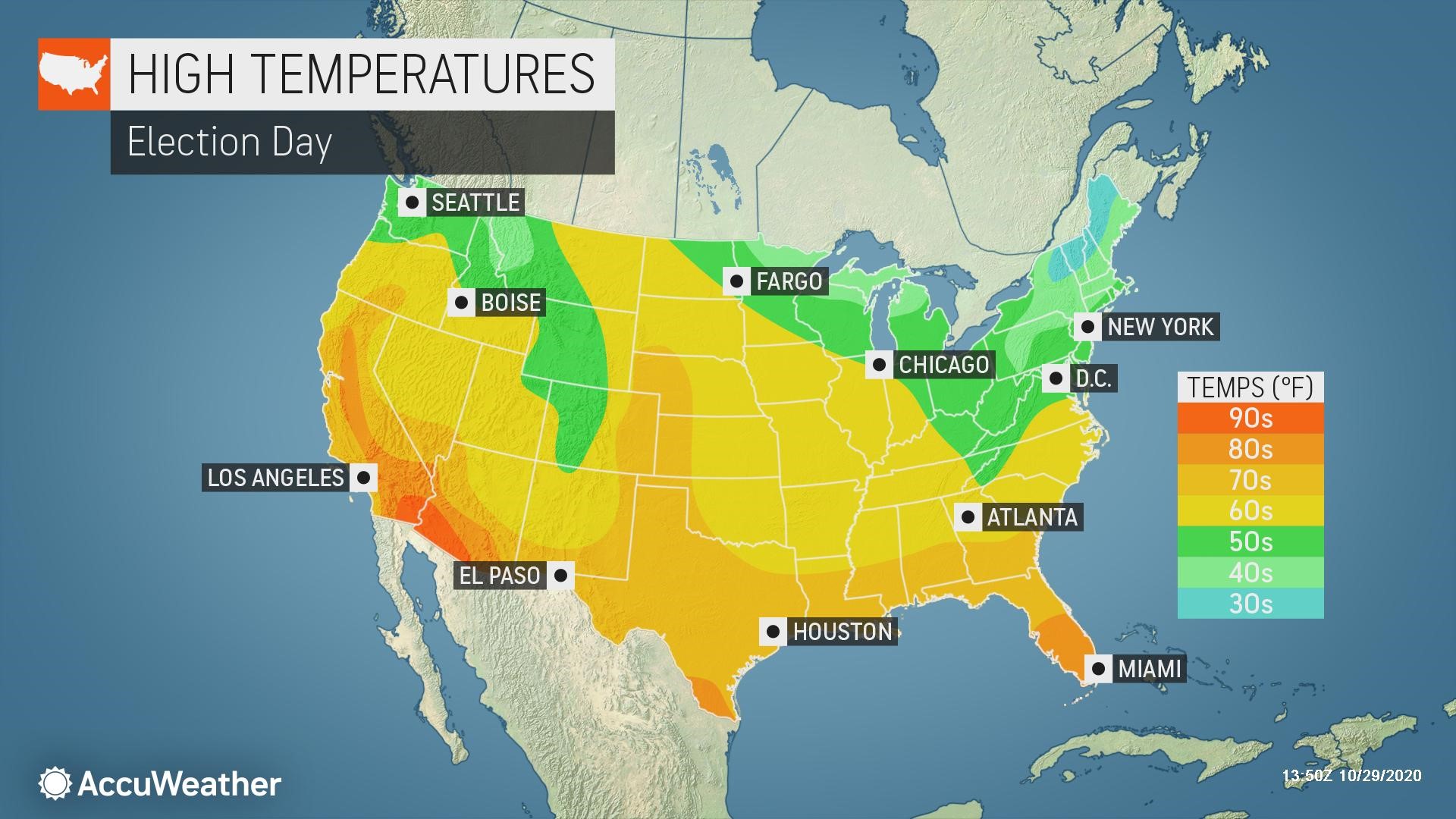 What will the weather be like on Election Day? A national Nov. 3 ...