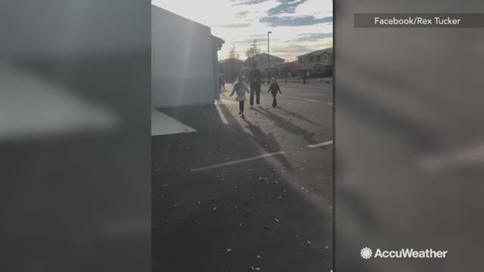 After Roseville firefighter Rex Tucker was away battling the wildfires that scorched California in November, he returned home to surprise his daughters at school.
