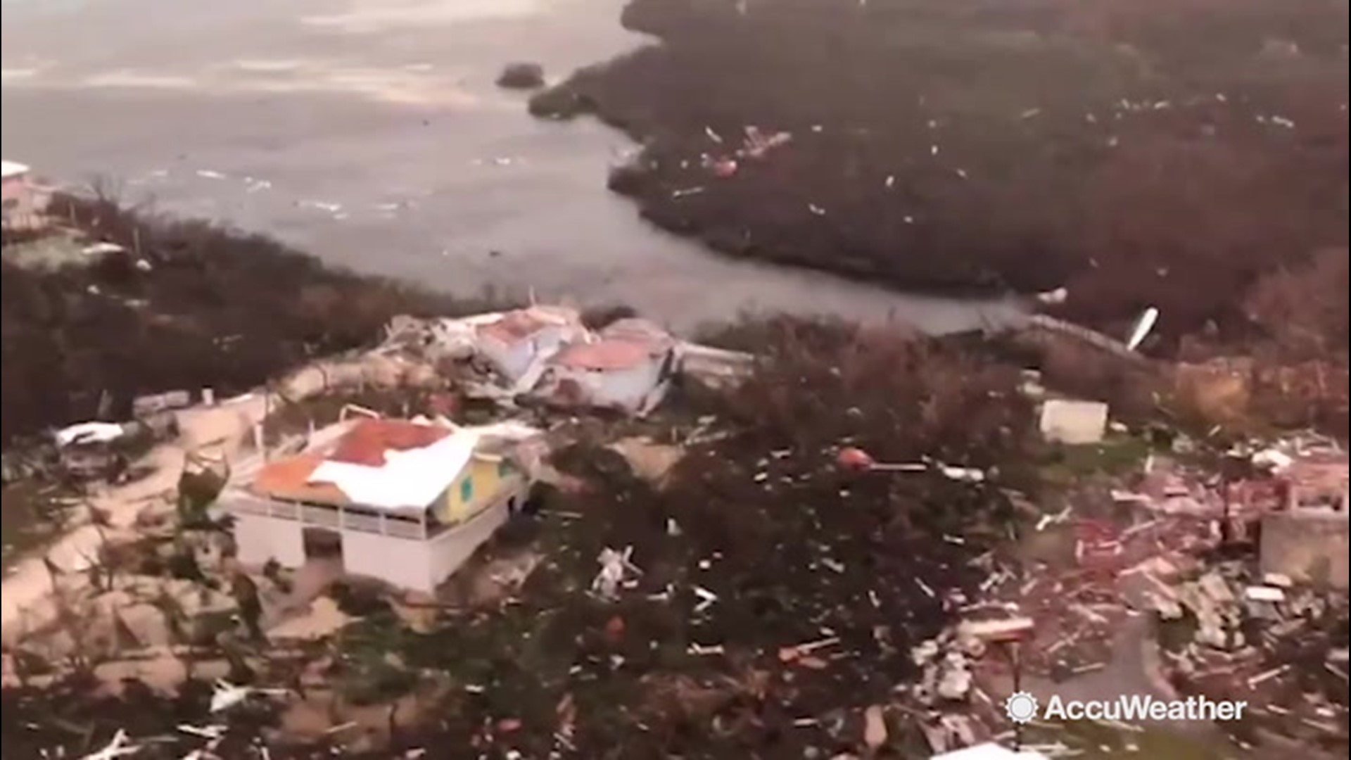 AccuWeather reporter Jonathan Petramala is in Nassau, Bahamas where he took an aerial look of the widespread devastation left behind by Hurricane Dorian on Sept. 3.