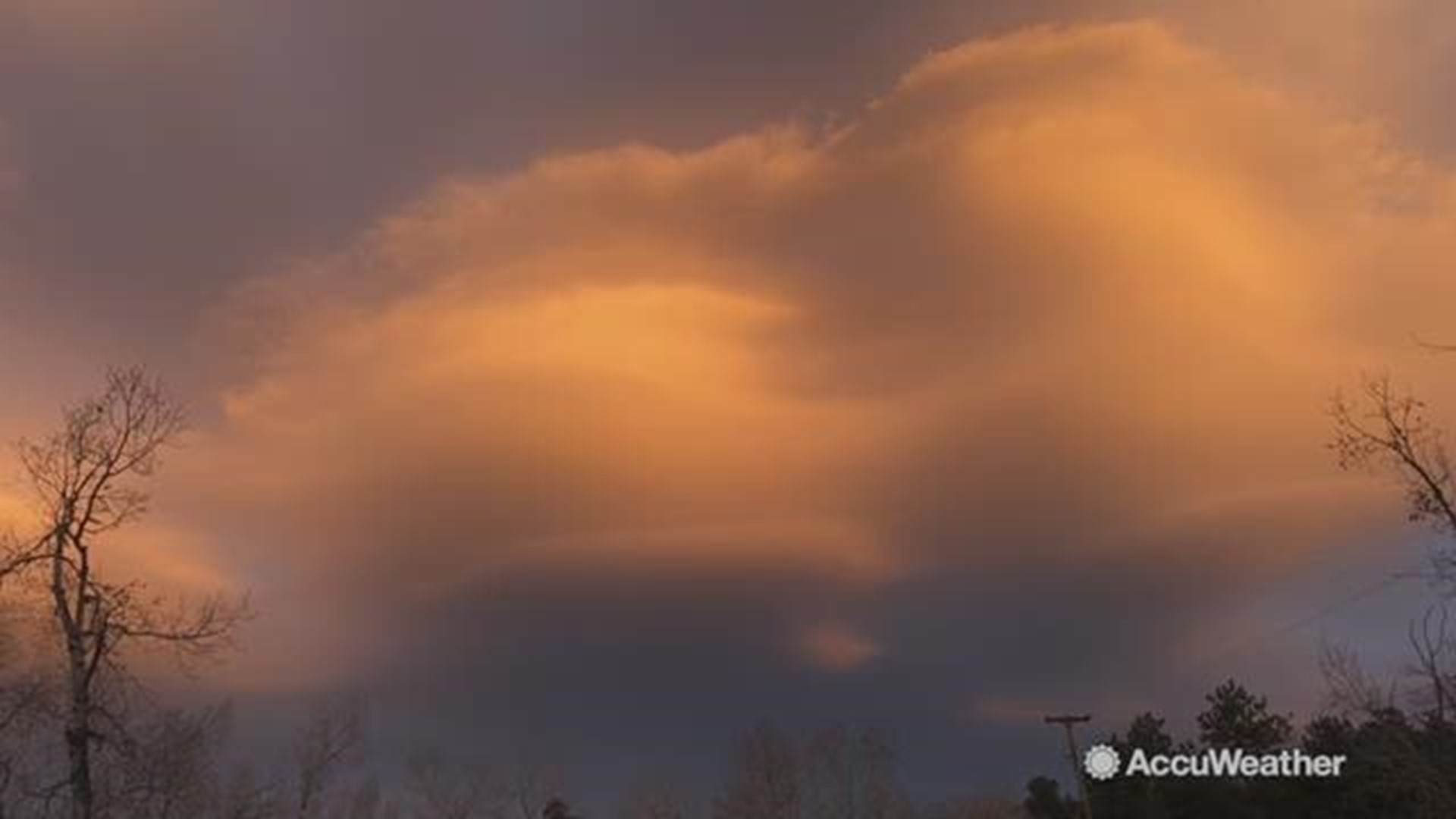 Incredible lenticular clouds were seen over Idaho Springs, Colorado at sunset on December 10.