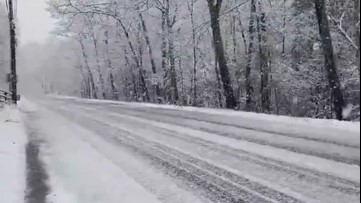 Storm dumps springtime snow across much of New England