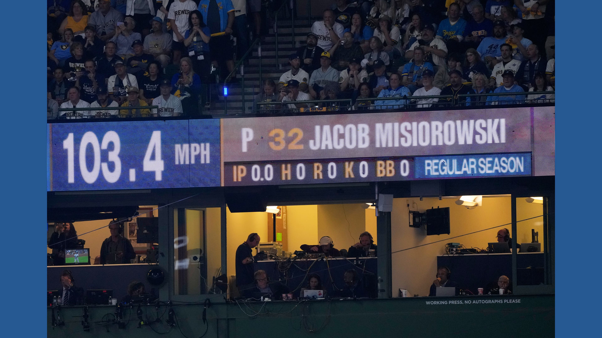 Brewers' Jacob Misiorowski sets World Series velocity record on his ...