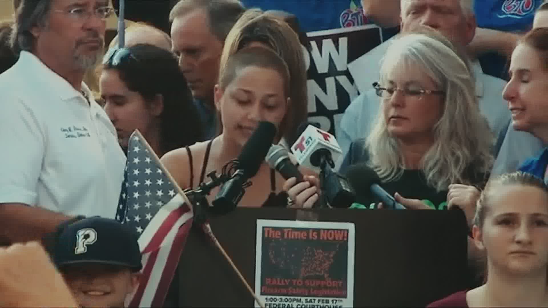 Emma Gonzalez, one of the young activists who survived the Marjory Stoneman Douglas High School shooting, spoke at the Democratic National Convention.