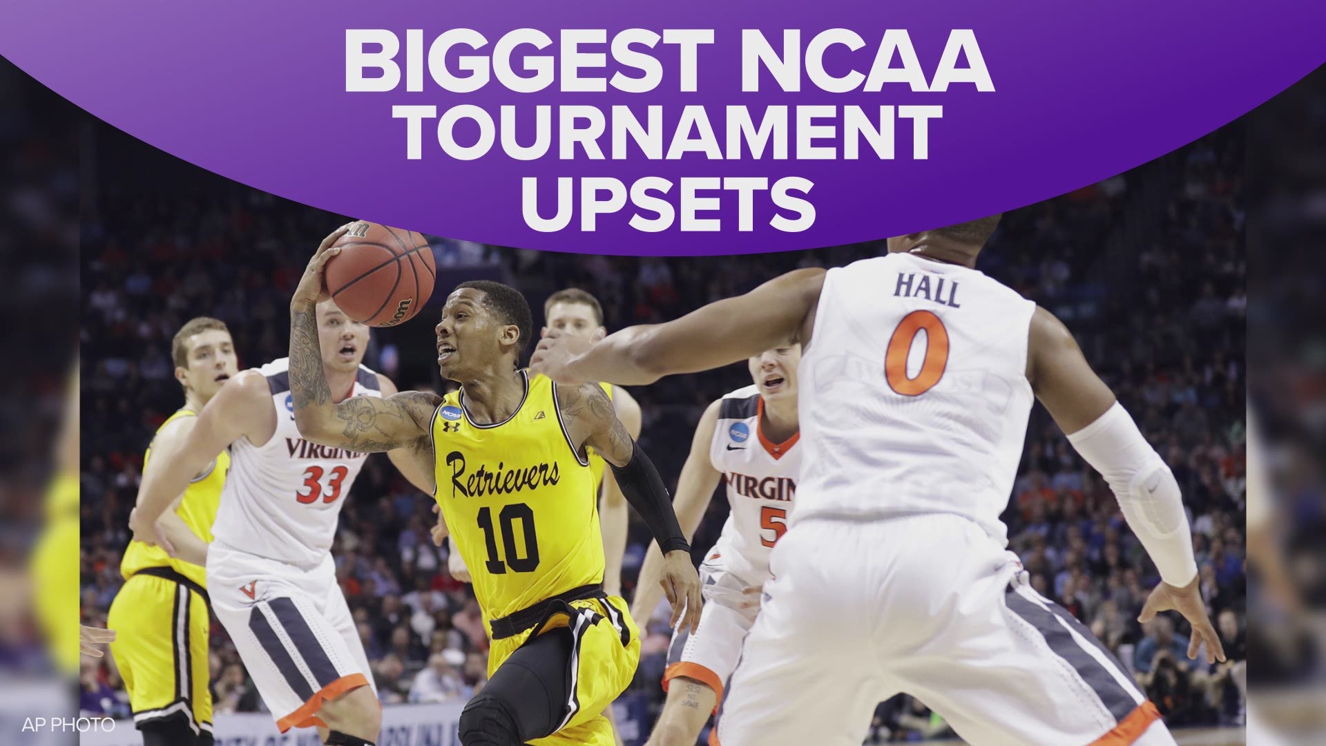 Here are 10 of the biggest NCAA bracket busters in history.
