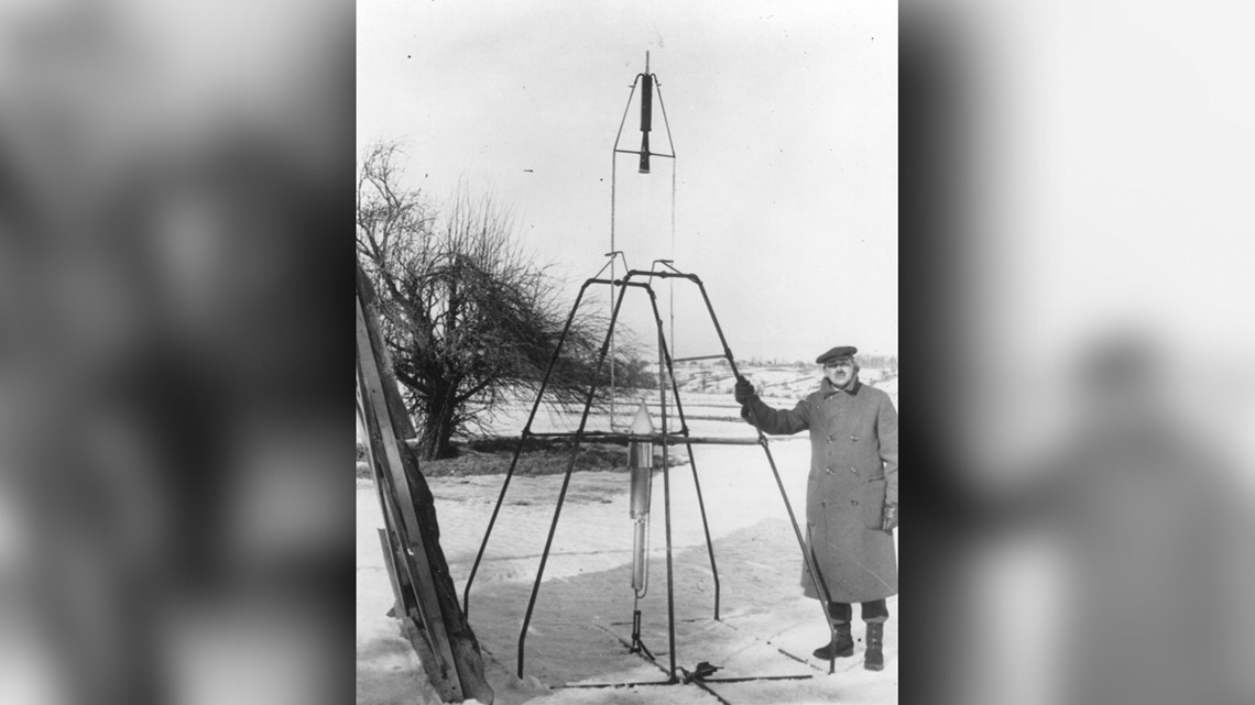 Goderd Rocket Robert Goddard's first rocket flight: This week in history | 11alive.com