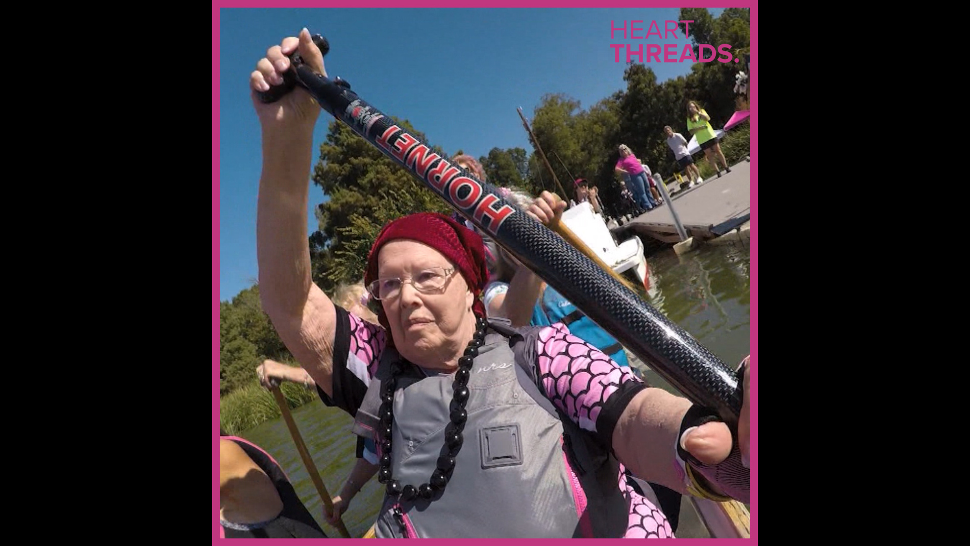 Sandra's stage 4 breast cancer has kept her from her love of dragon boat racing. So her teammates arranged a big surprise for her.