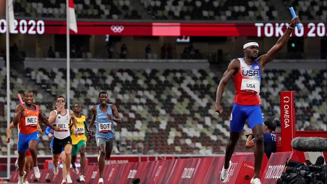 US wins men's 4x400m relay at Tokyo Olympics | 11alive.com