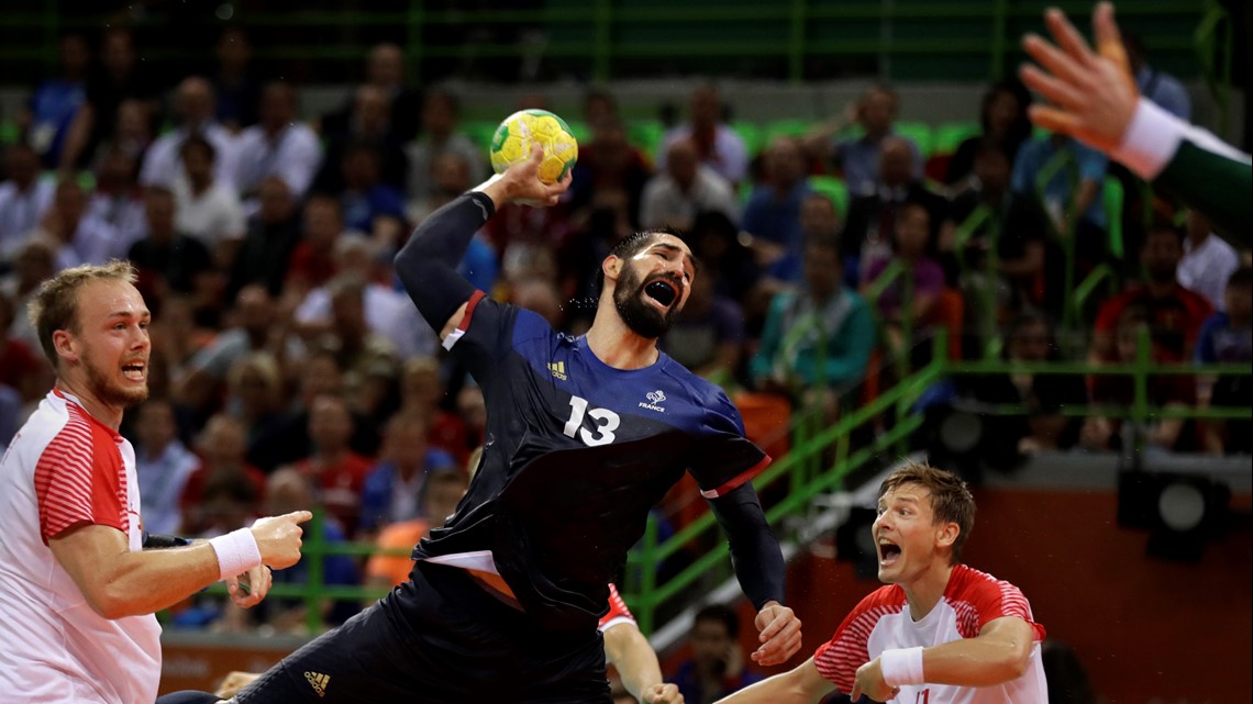 How is handball scored at the Olympics?