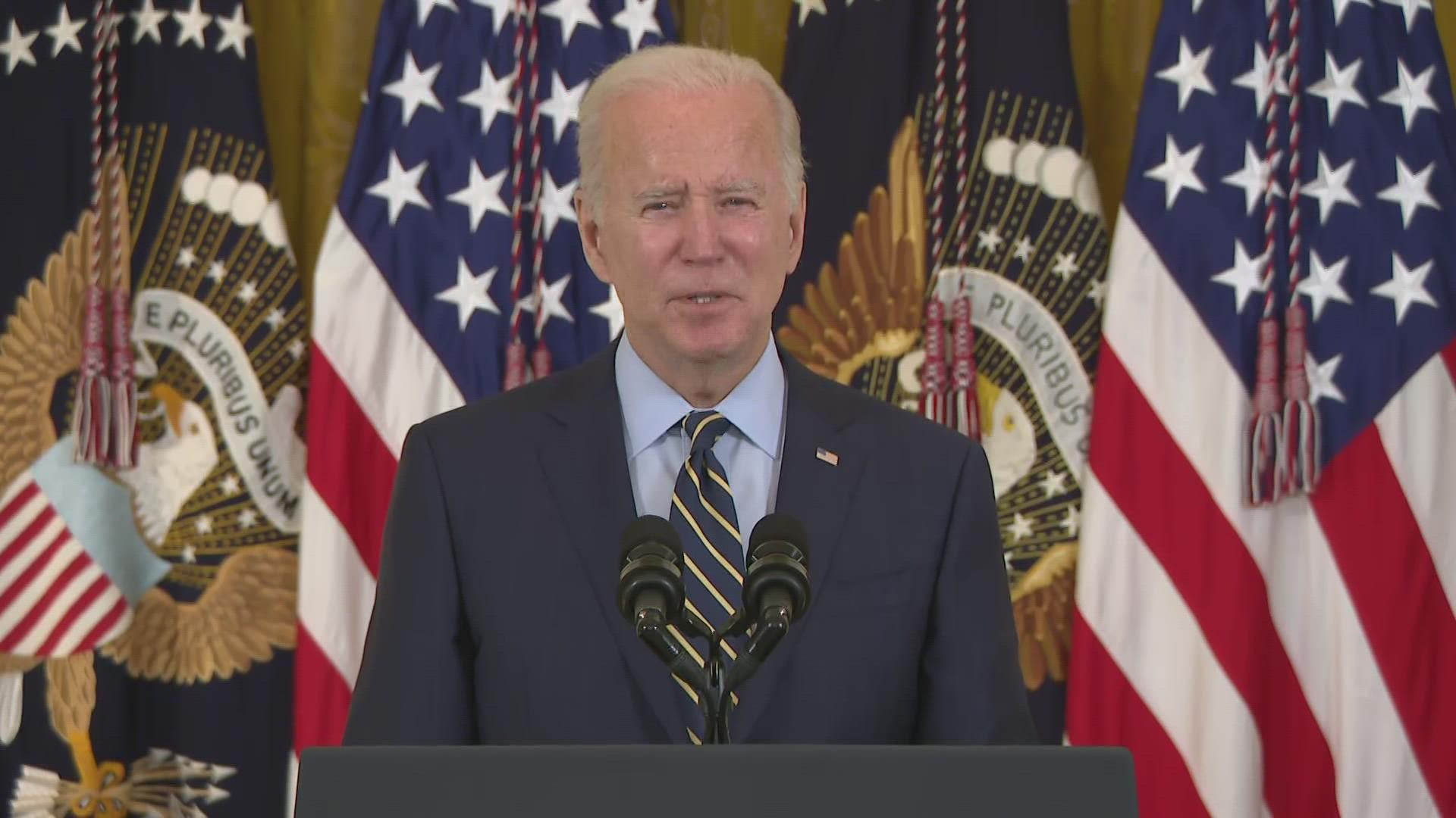 President Joe Biden spoke Monday about how his Build Back Better plan would help lower prescription drug costs.