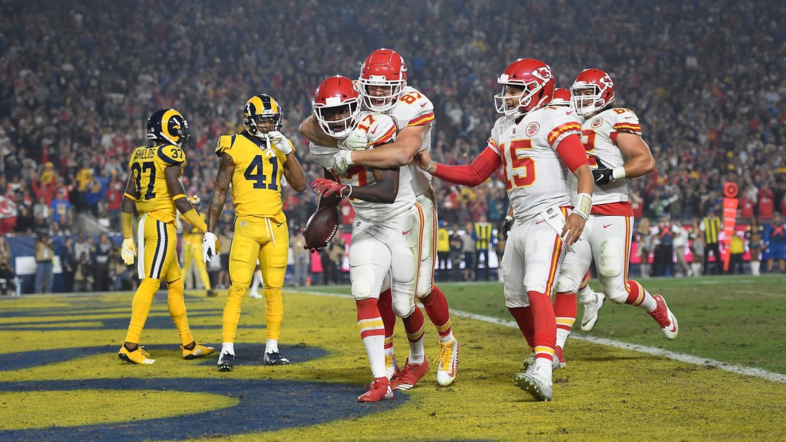 Los Angeles Rams outscore Kansas City Chiefs 54-51 in Monday night