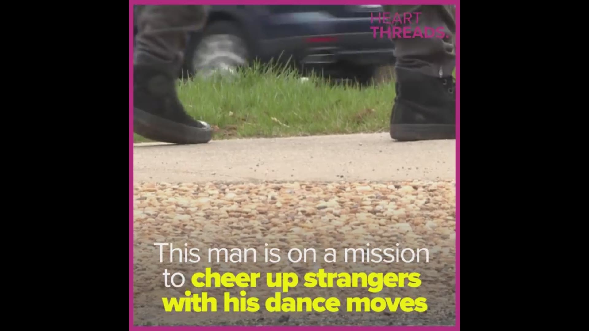 Chris was on his own at just 18. He was in a car accident that cost him a friend and left him with a broken leg. Despite it all, he spreads joy by dancing for passing motorists. See Less