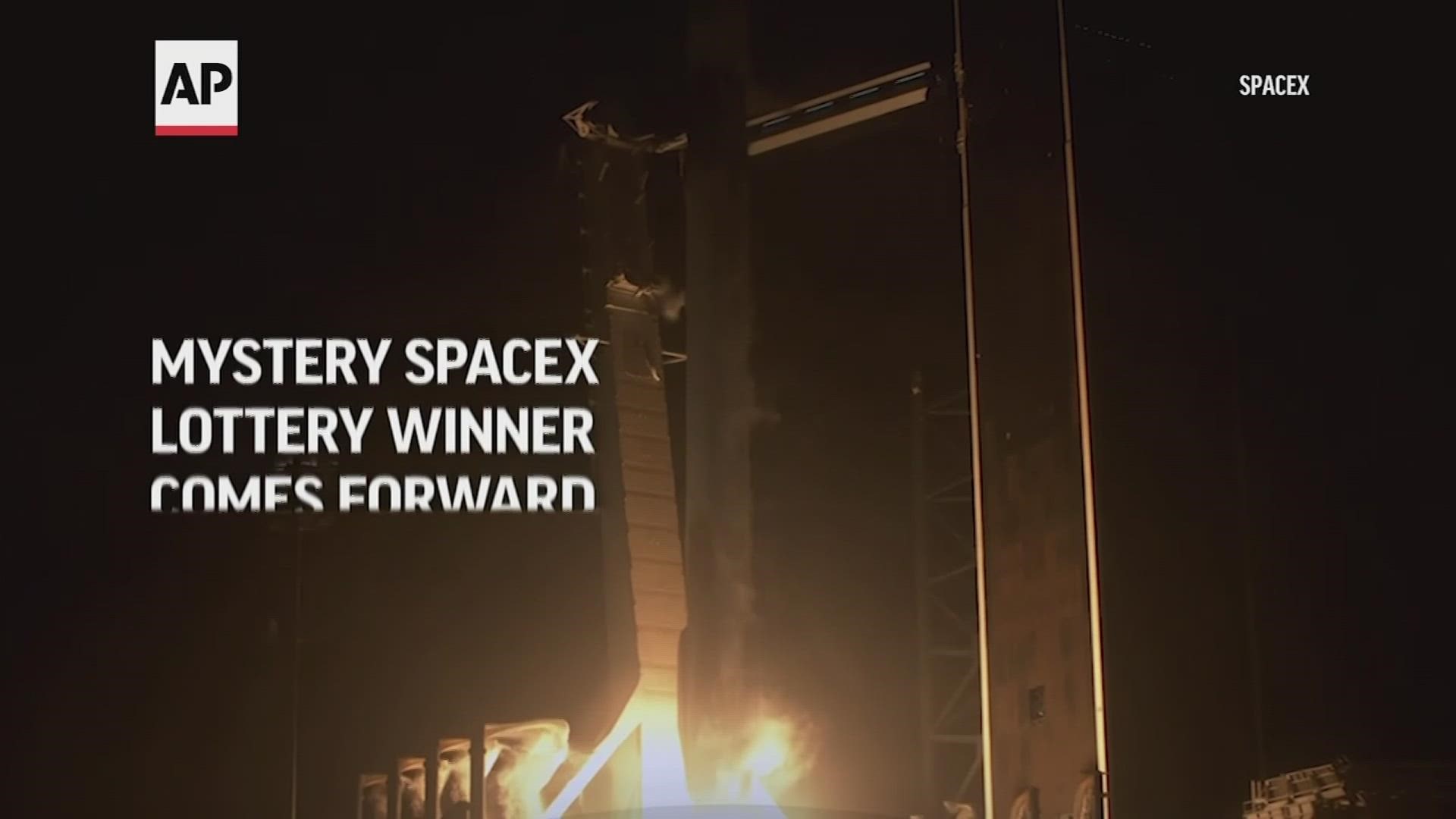 The real winner of last February's SpaceX spaceflight sweepstakes has finally come forward.
