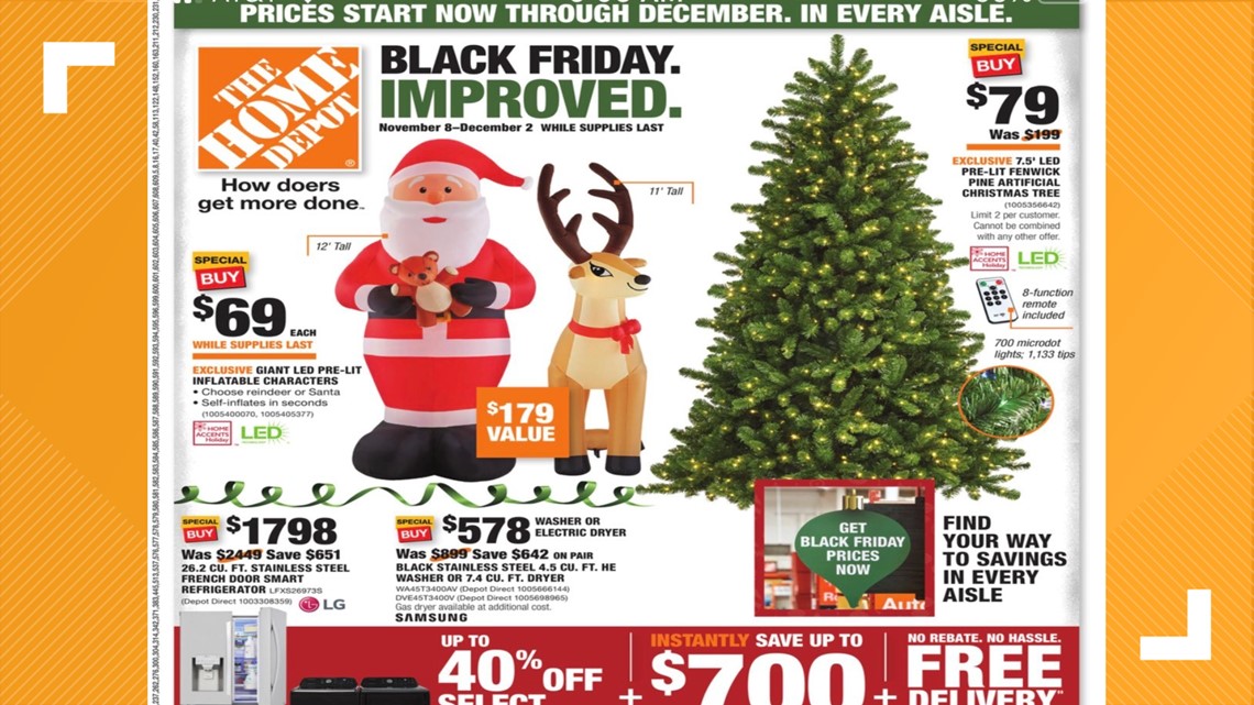 Home Depot releases 2020 Black Friday ad with extended shopping | 11alive.com