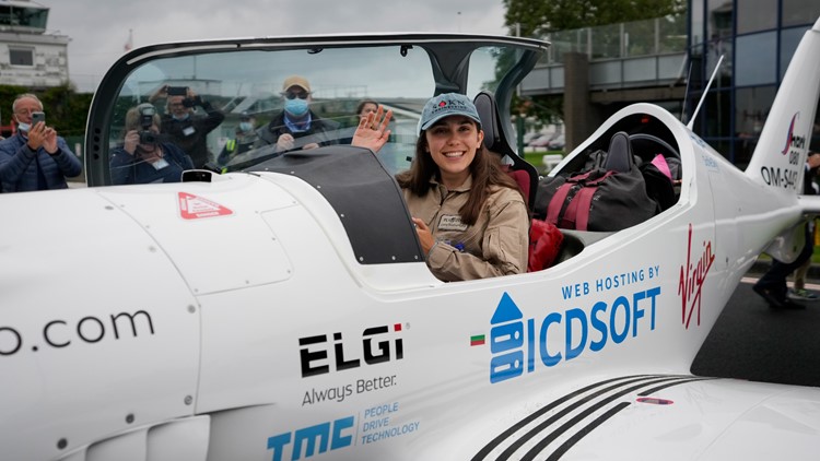 Youngest woman to fly solo around the world set to finish journey Monday