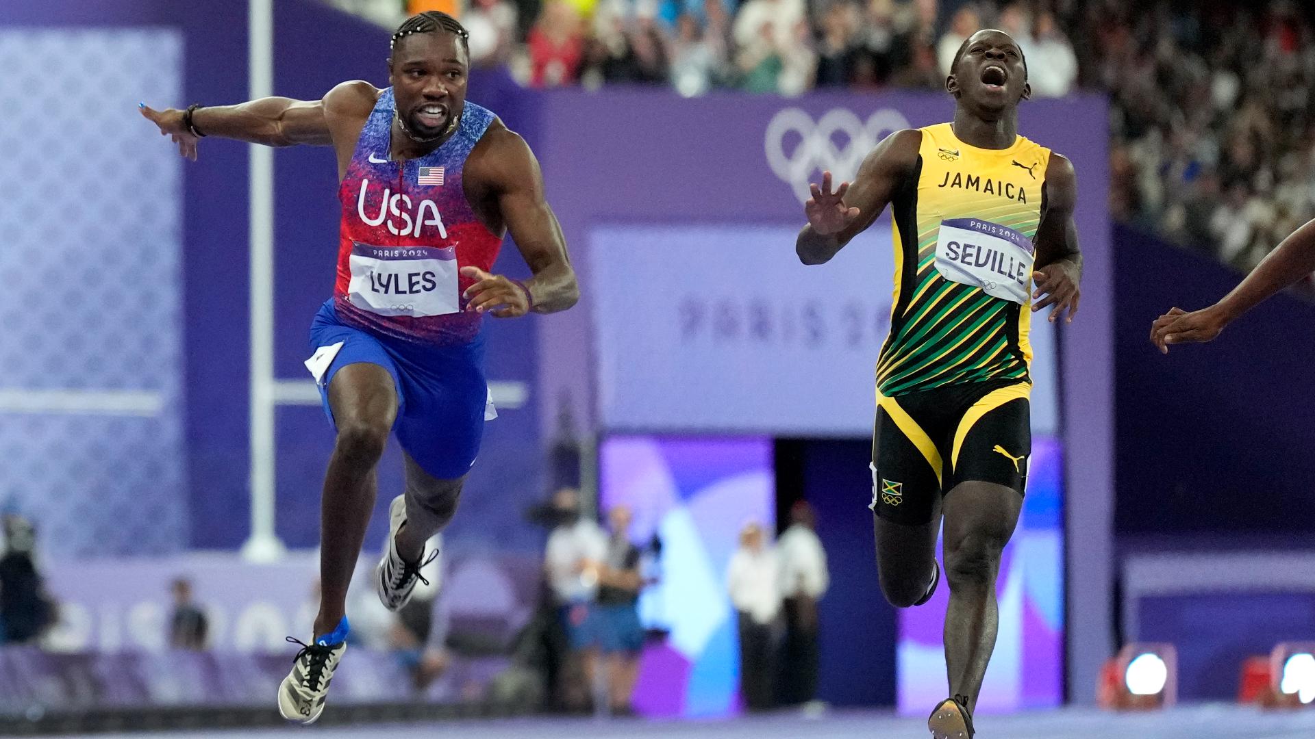 WATCH Noah Lyles photo finish to win men's 100 meter race