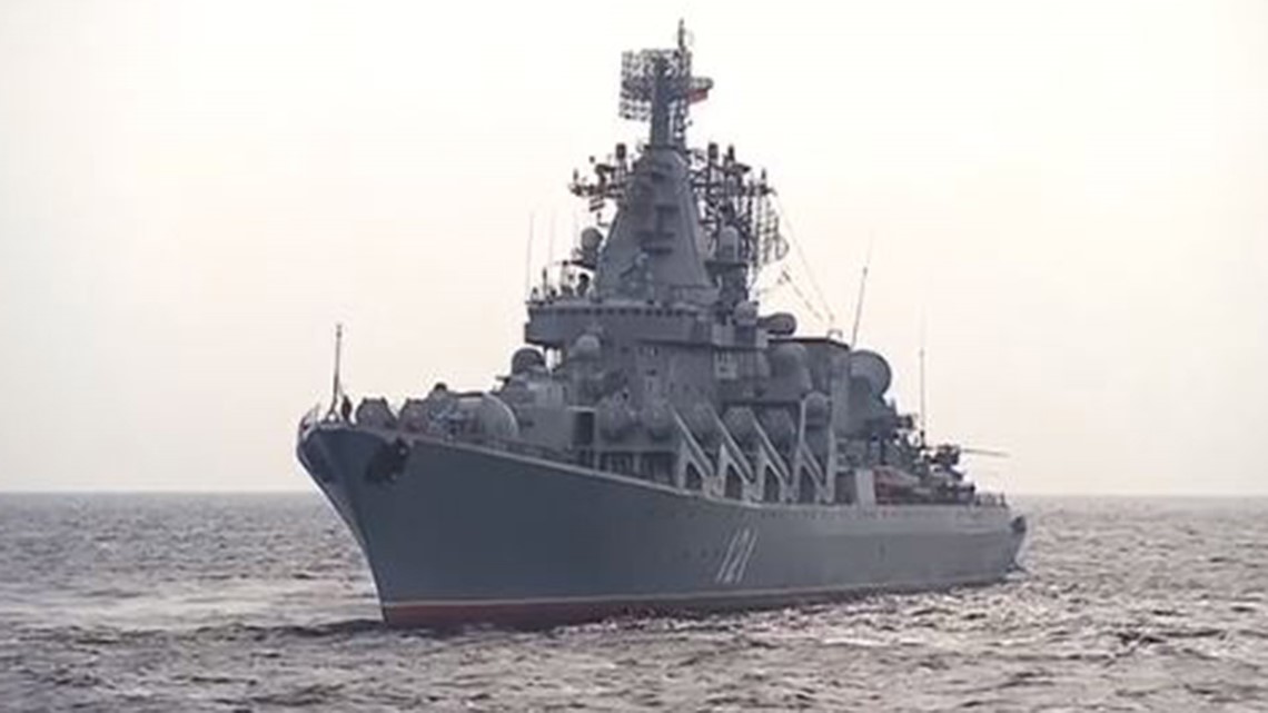 File: Russian guided-missile cruiser Moskva | 11alive.com