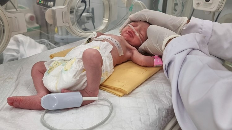 Palestinian baby born an orphan after mother dies in an Israeli strike |  11alive.com