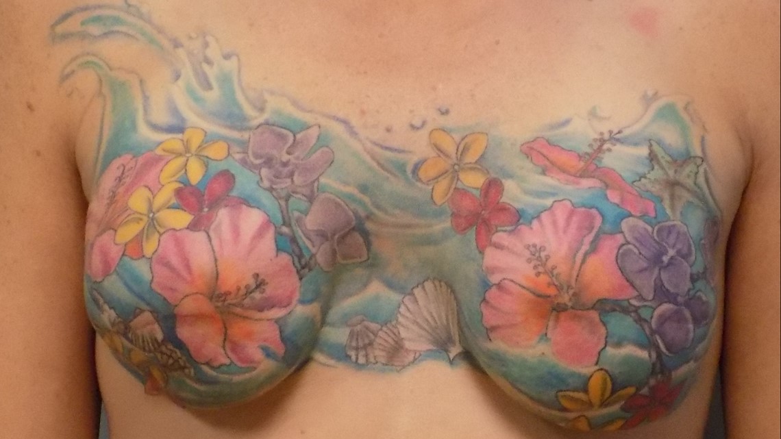 Mastectomy Scar Art - Breast Cancer Survivors Heal through Digital
