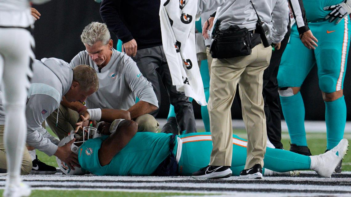 NFLPA fires neurotrauma consultant who evaluated Dolphins' Tagovailoa for  concussion against Bills: reports