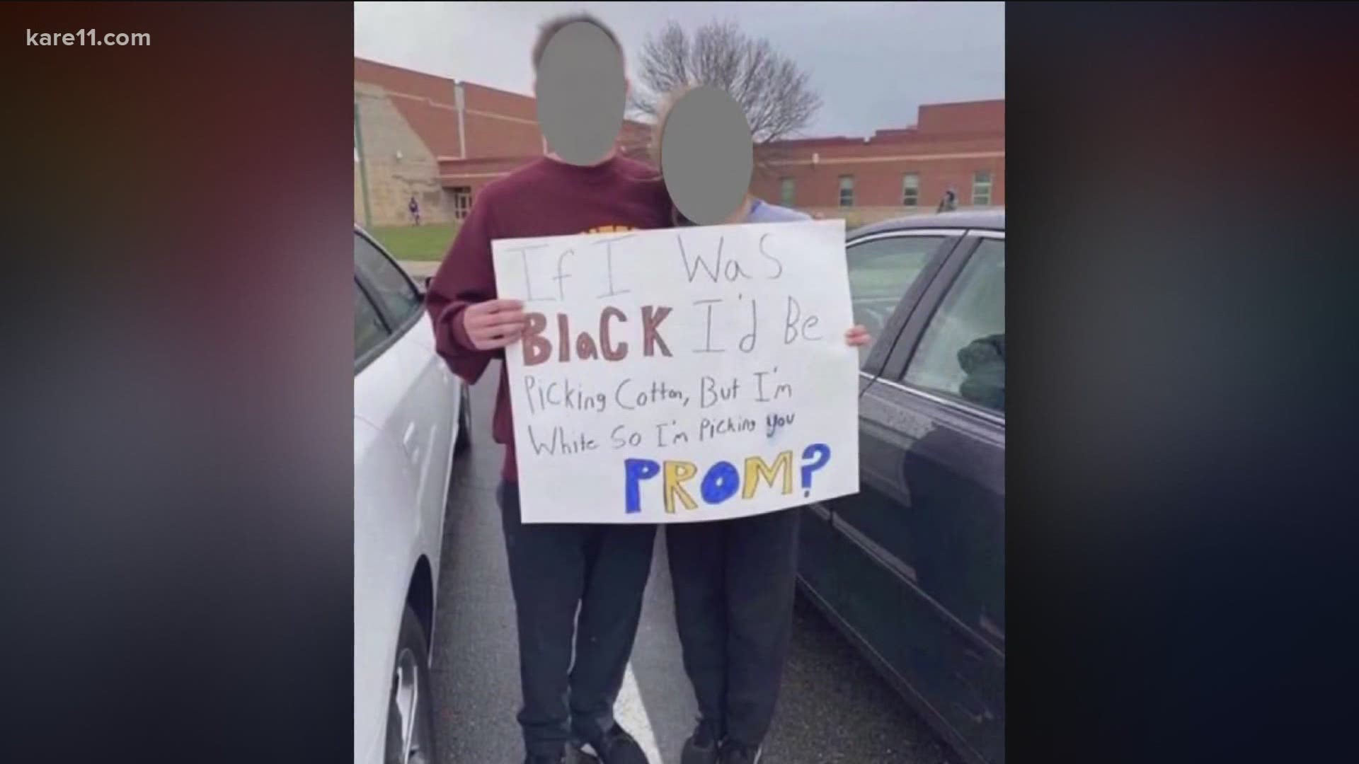 A viral "promposal" photo is putting the city of Big Lake and its high school on the map for all the wrong reasons.