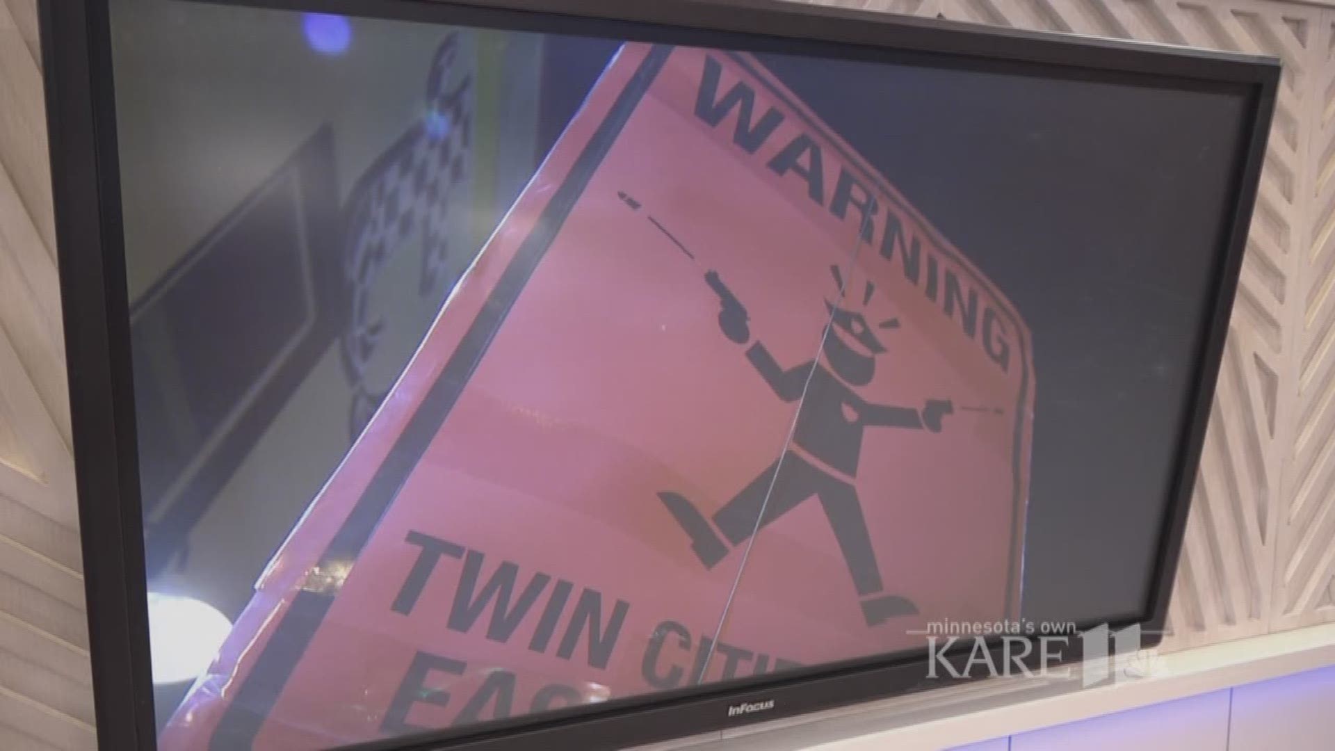Mystery signs mock Twin Cities police