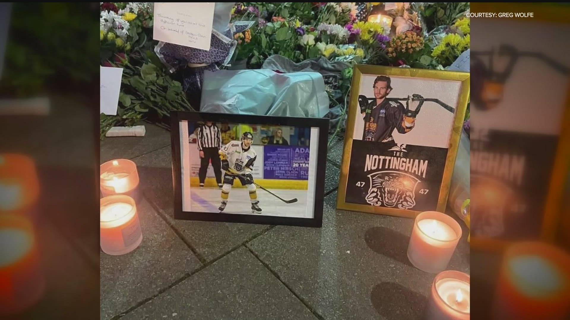 29-year-old Adam Johnson was playing for the Nottingham Panthers in a Challenge Cup game in England when he suffered a slashed neck.