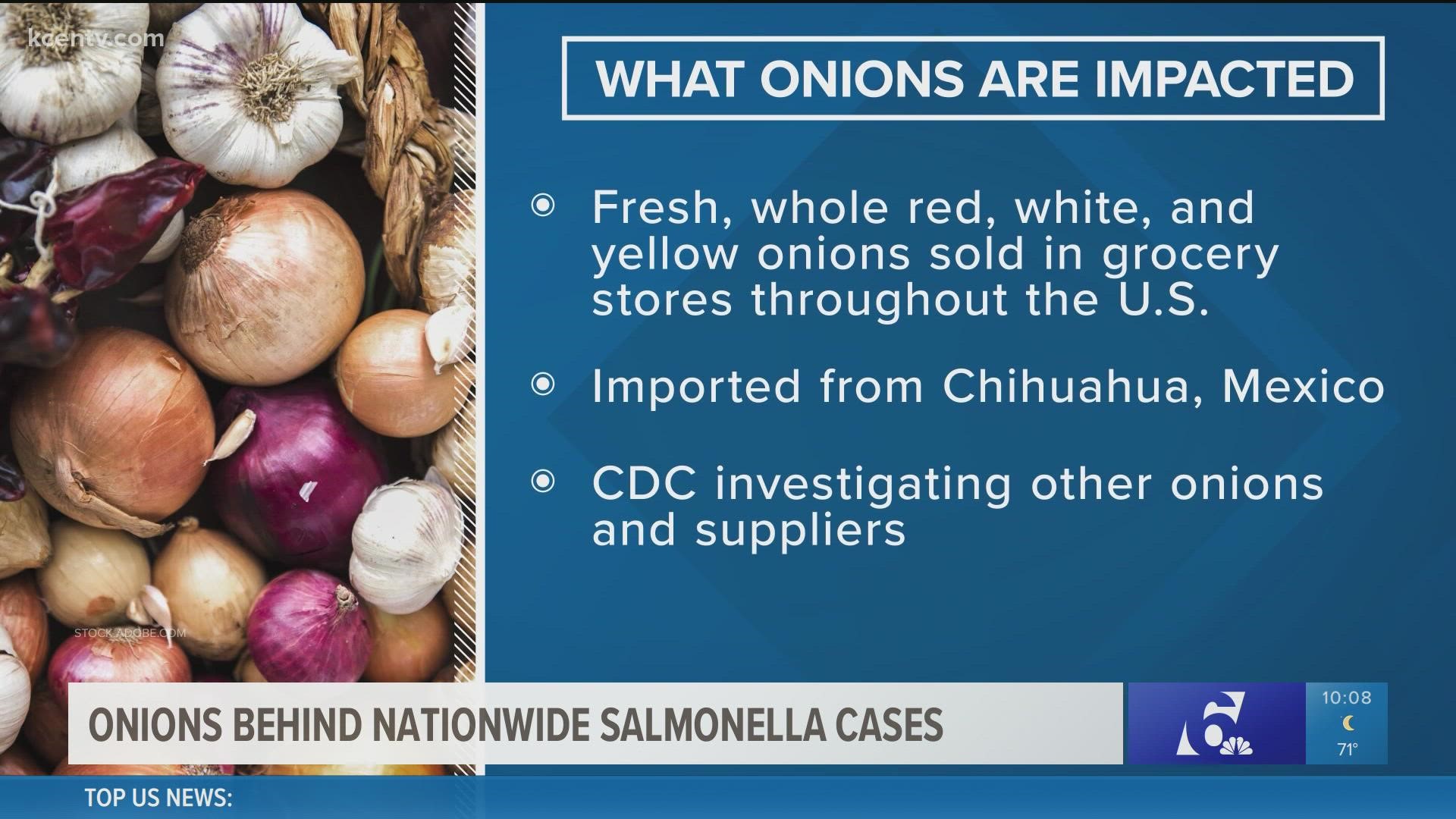 Recalled onions for salmonella 2nd company issues recall