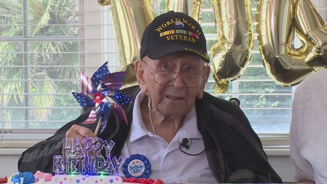 World War II veteran from San Antonio celebrates 104th birthday