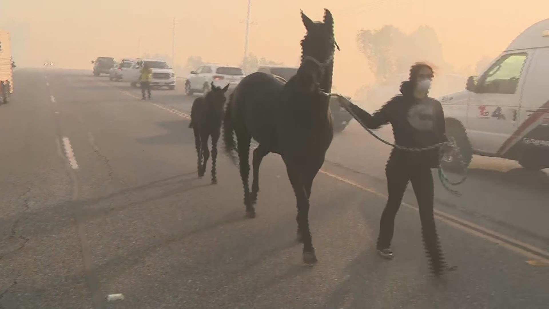 The fire has charred over 400 acres and has caused the Reagan Presidential Library to be evacuated.