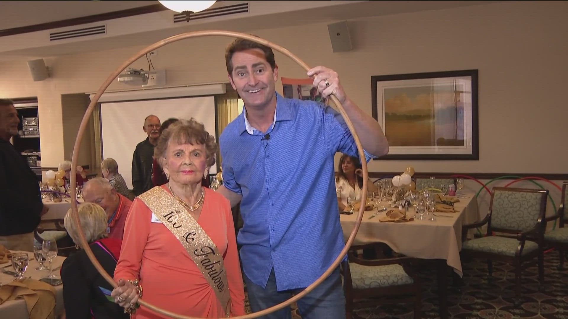 Joan Anderson is still setting the record straight after naming the Hula Hoop in the 1950's.