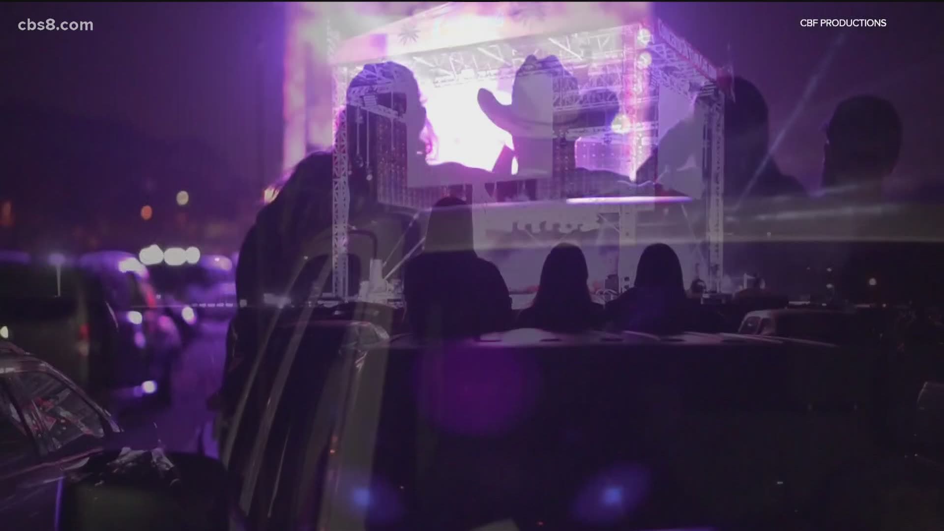 Starting Tuesday, a new drive-in entertainment option was being unveiled at the Del Mar Fairgrounds.
