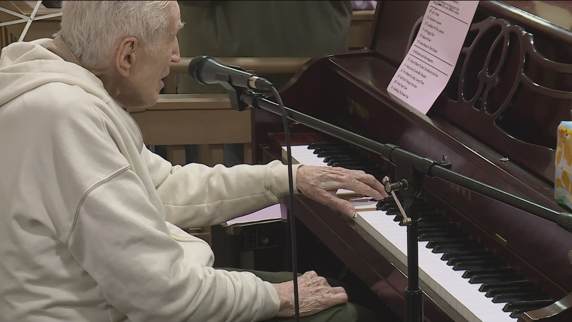 Harold Chilton celebrated his 102nd birthday at the Springdale Senior Center just a day after Veterans Day.