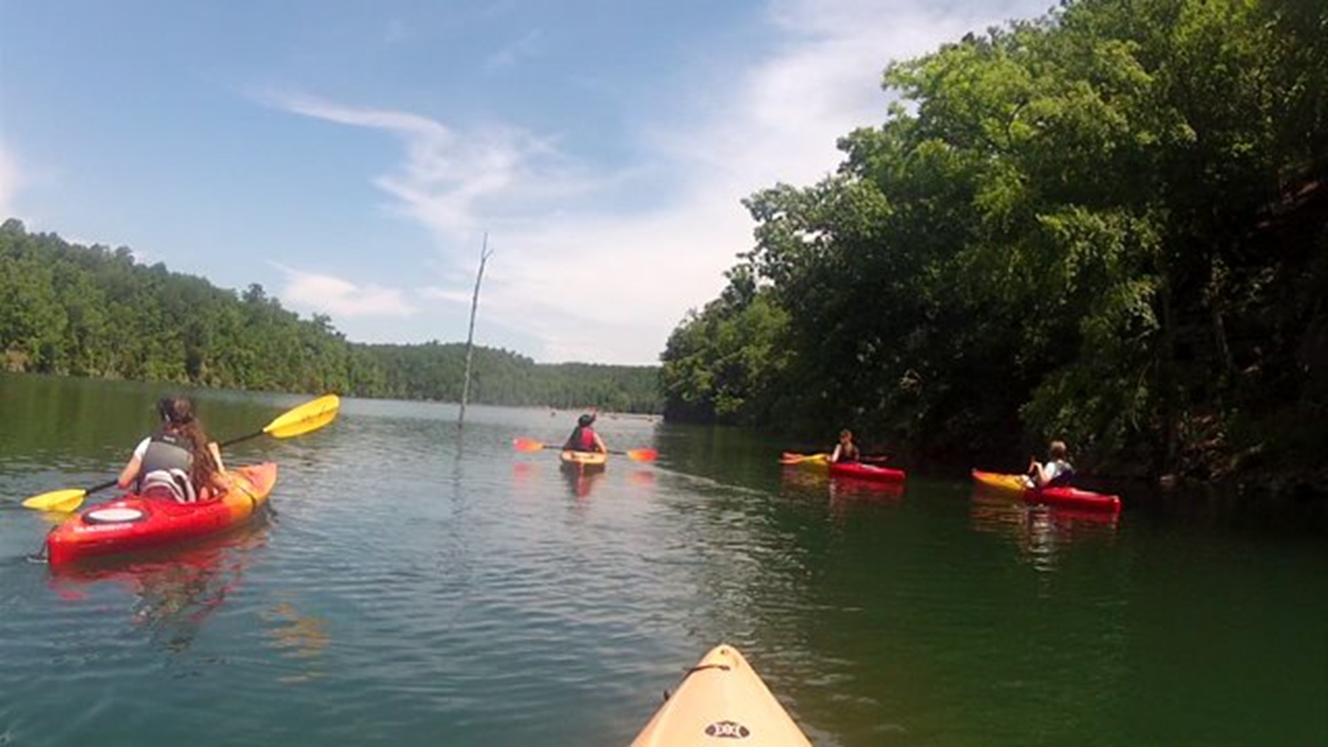 Kayaking Beaver Lake