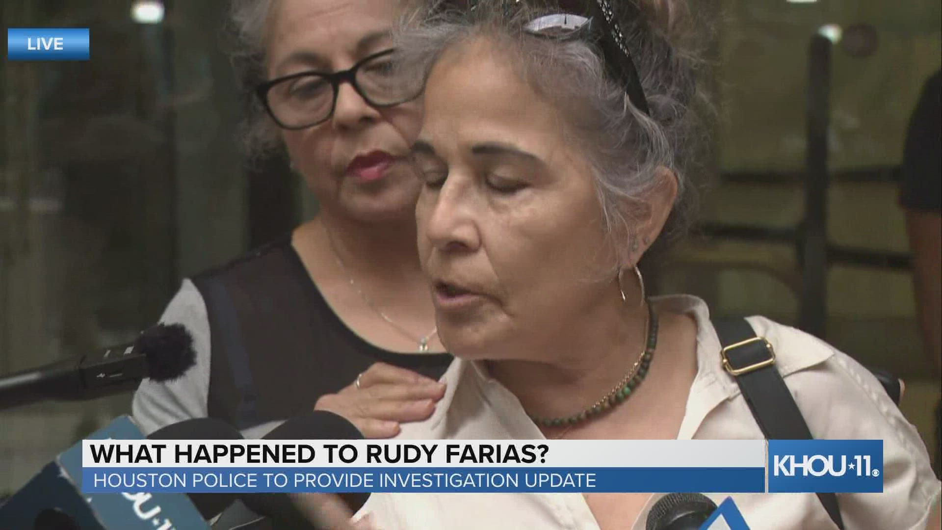 Rudy Farias's family reaction to HPD's press conference.