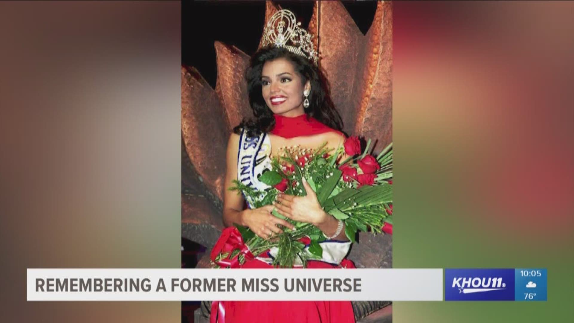 A beauty queen from Deer Park is dead at the age of 45, her family confirmed in a statement Sunday. Chelsi Smith, who was crowned Miss Universe in 1995, suffered from liver cancer.