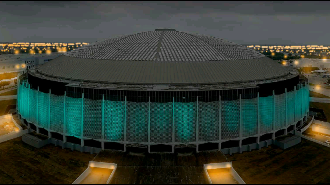 Here's how the Astrodome will look for the Super Bowl