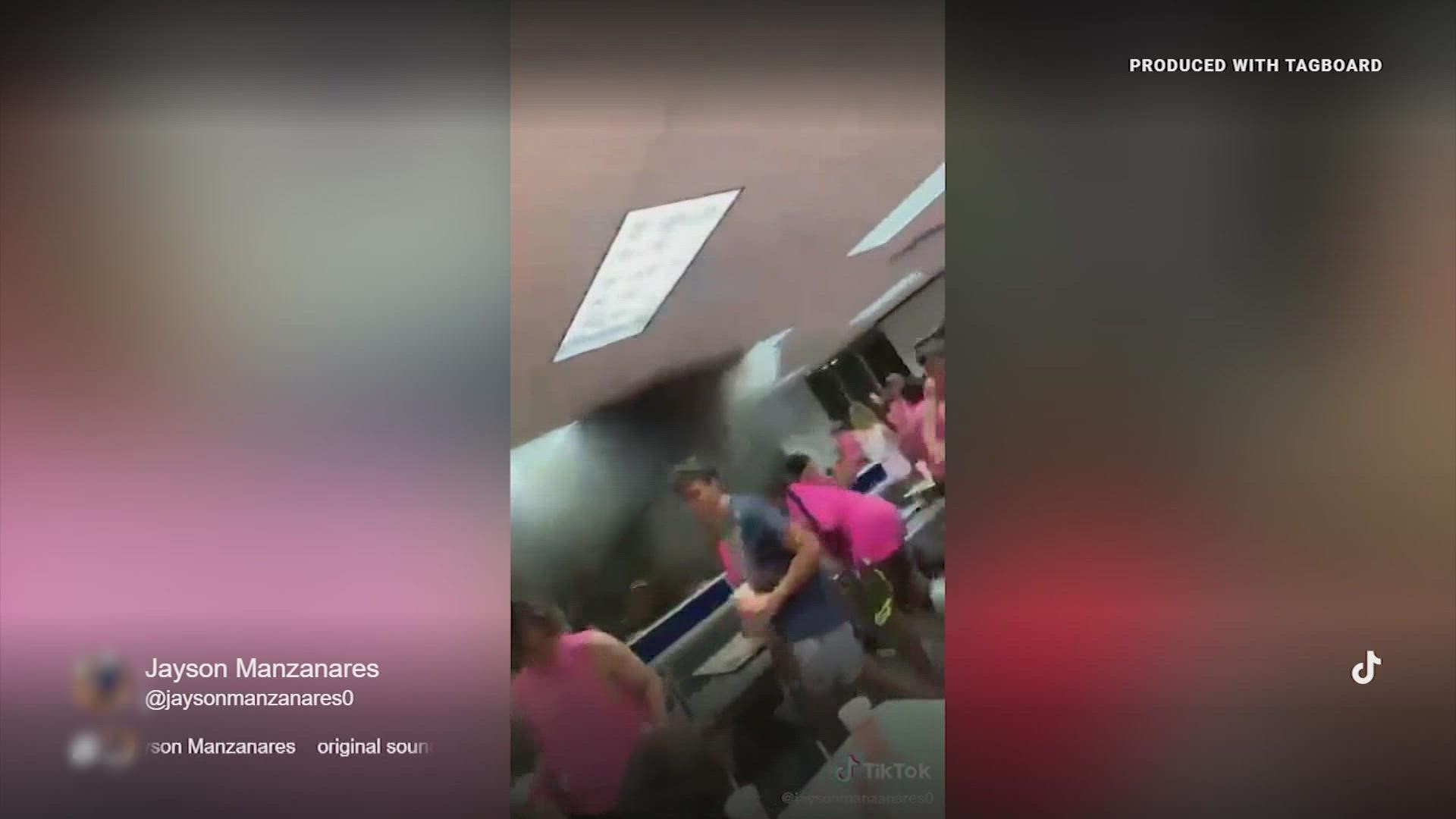 A viral video shows someone rolling coal inside a Whataburger filled with unsuspecting teens.