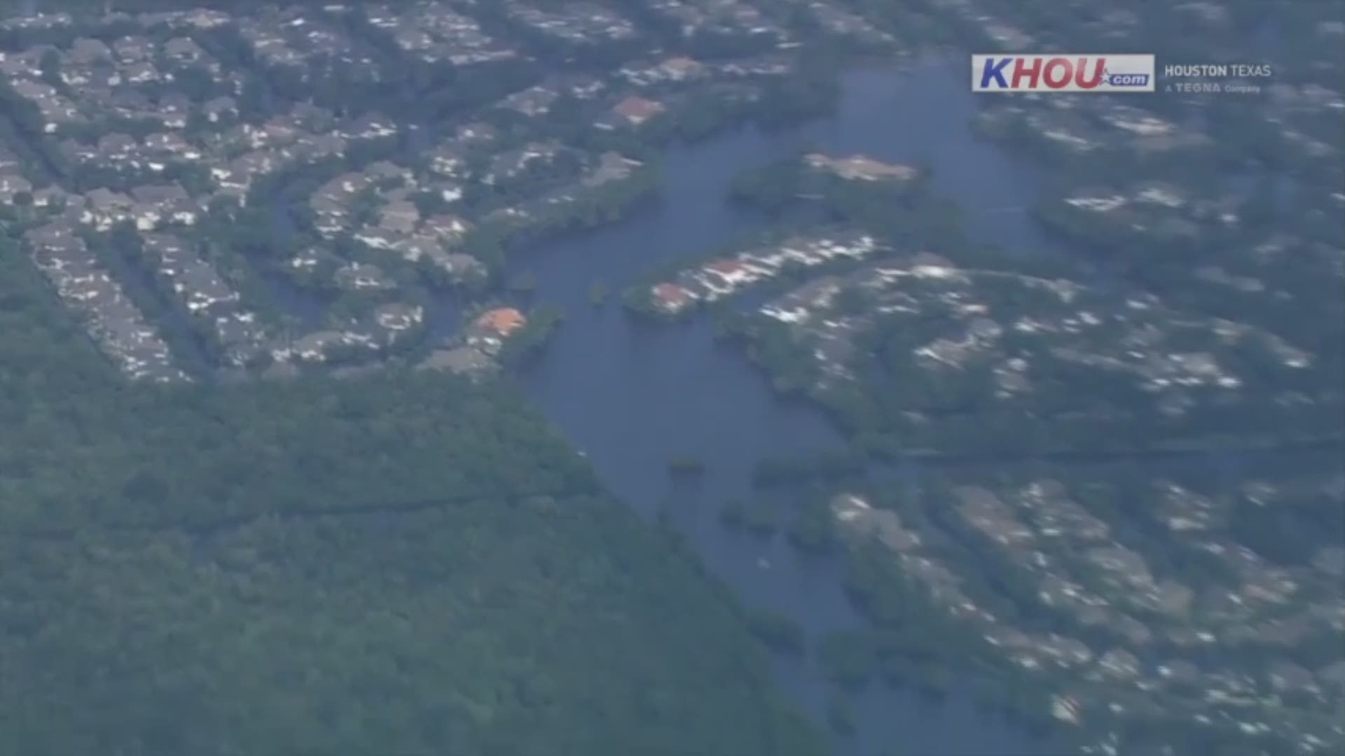 Here is an aerial view of the catastrophic flooding throughout the Houston area.