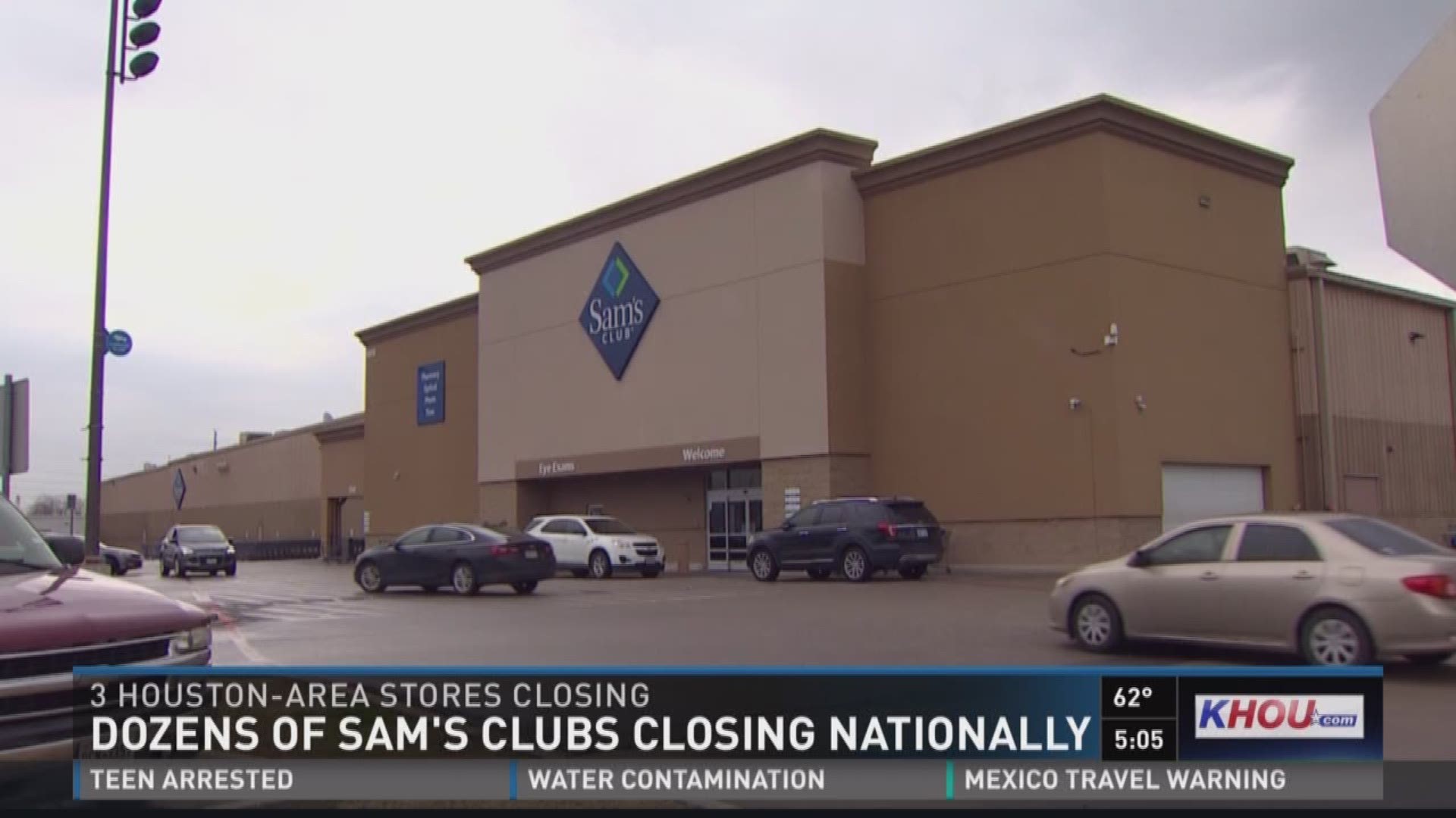 Dozens of Sam's Club stores across the nation suddenly closed Thursday. Three of them are in the Houston area, including the store near NRG Park.