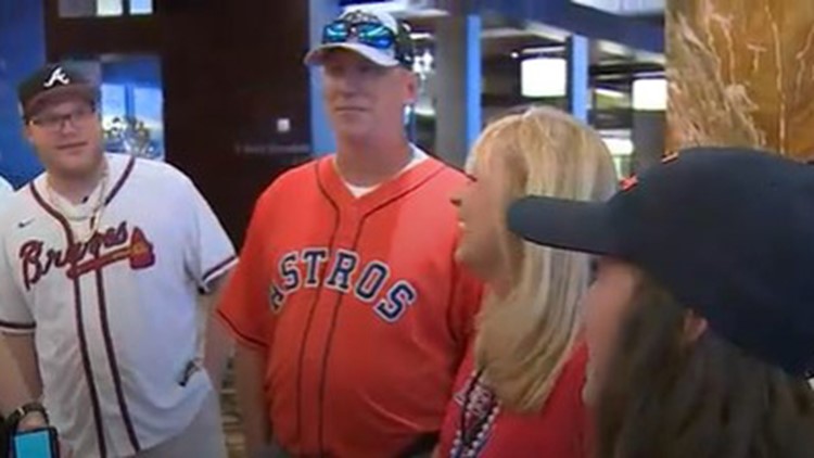 Astros fans meet Braves fan who bought them tickets for World Series Game 6