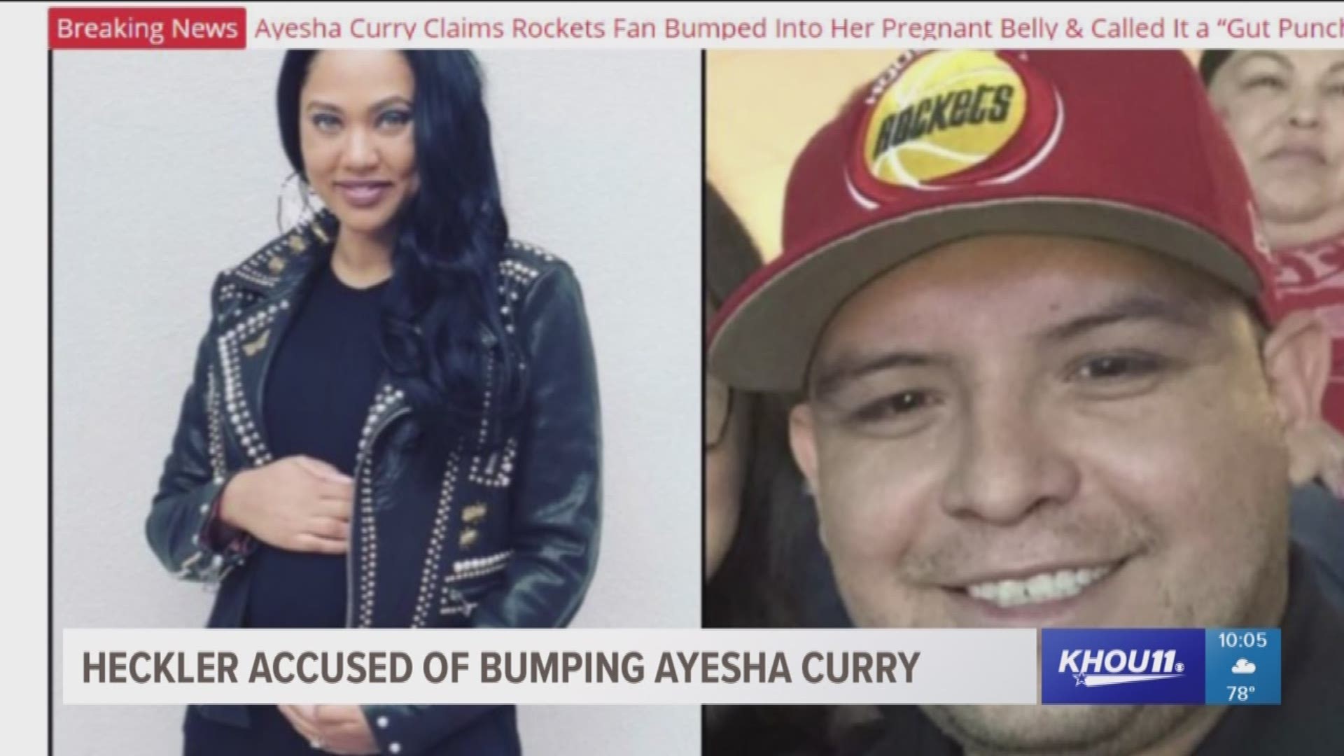 Heckler accused of bumping Ayesha Curry