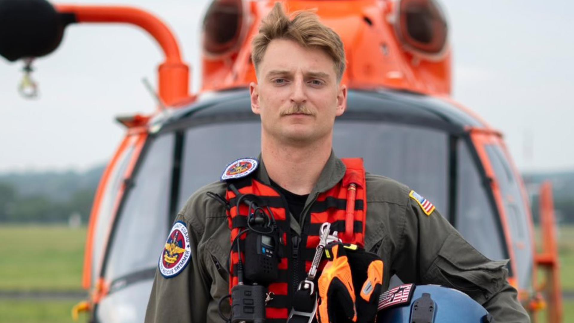 Scott Ruskan, a rescue swimmer with the U.S. Coast Guard, helped save 165 children and staff from rapidly rising floodwaters that surrounded Camp Mystic.