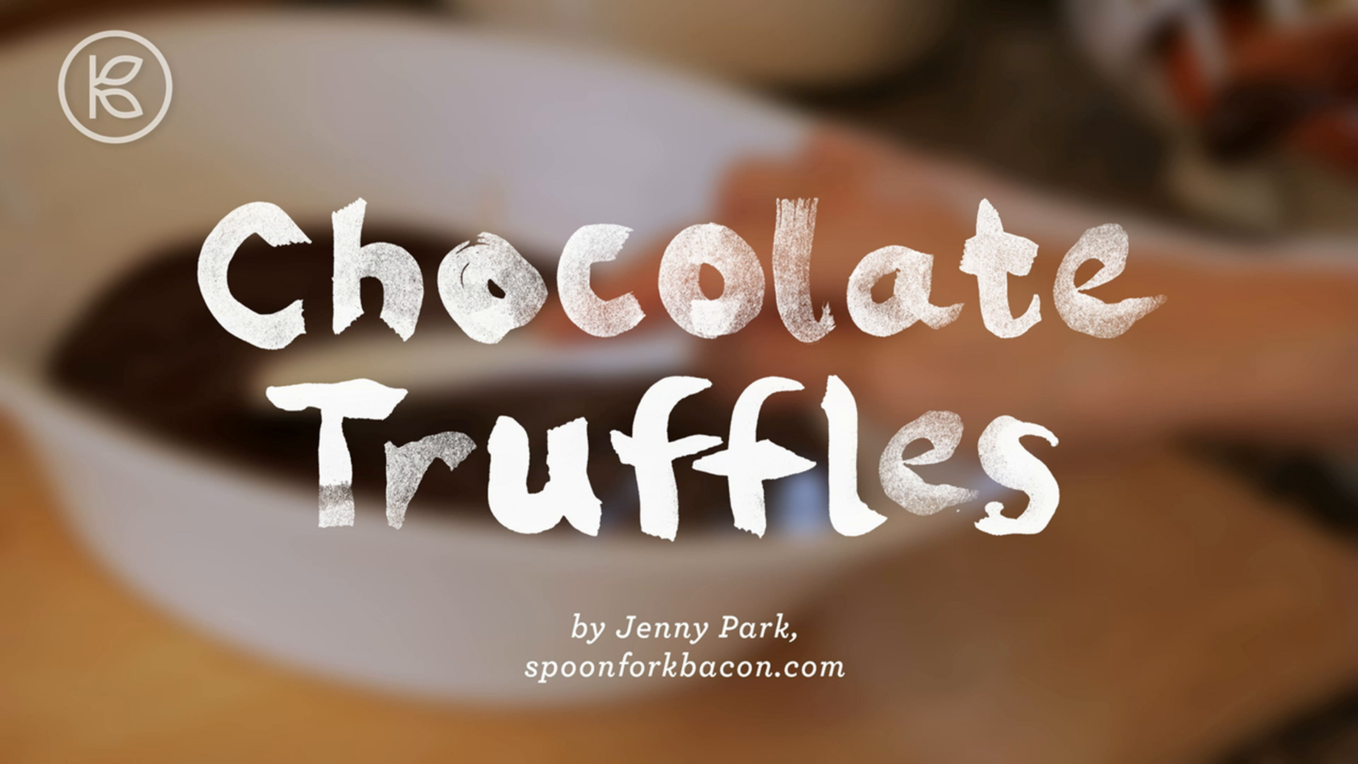 Jenny Park (http://spoonforkbacon.com): Chocolate truffles are perfect for holiday parties and make great gifts because they are so versatile. Once you've made the chocolate ball, you can coat them in just about any topping -- shredded coconut, chopped nu