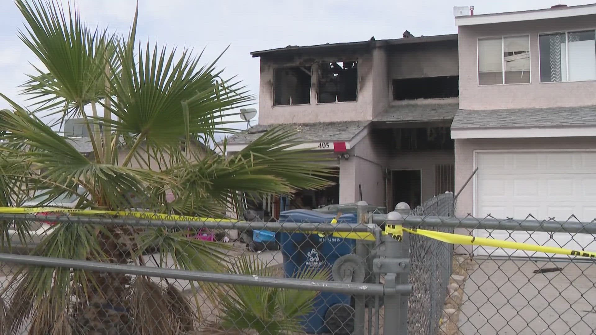 The fire happened Saturday afternoon in a neighborhood near Ramar and Hancock roads in Bullhead City.