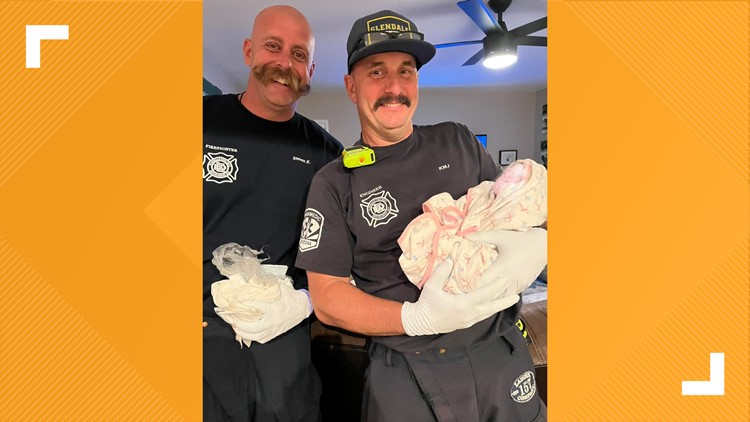 Arizona firefighters help adorable baby girl into the world while out on the job
