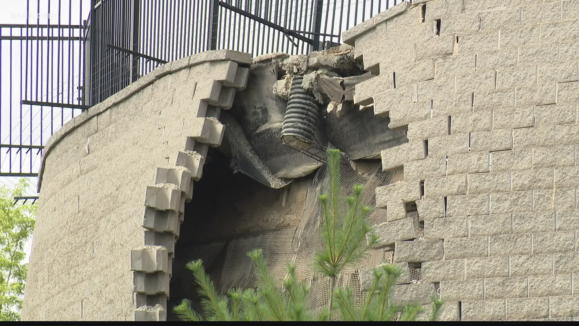 People in the area were forced to evacuate due to the collapse