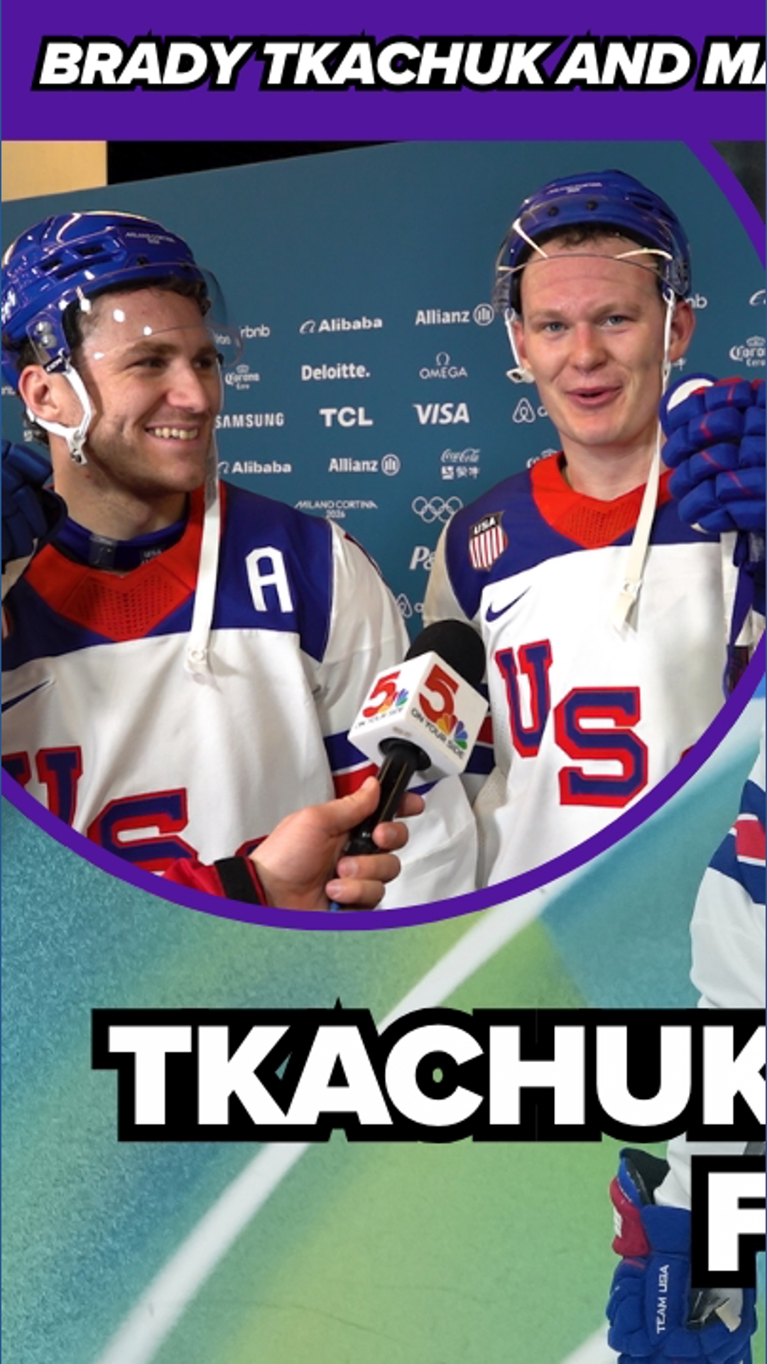 Tkachuk brothers connect for goal in Team USA Olympic opener | Brady ...