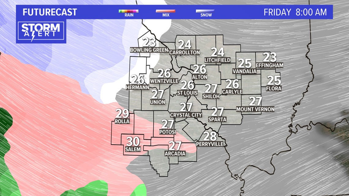 Storm Alert | Winter weather advisory in effect for St. Louis area as wintry mix develops for ...